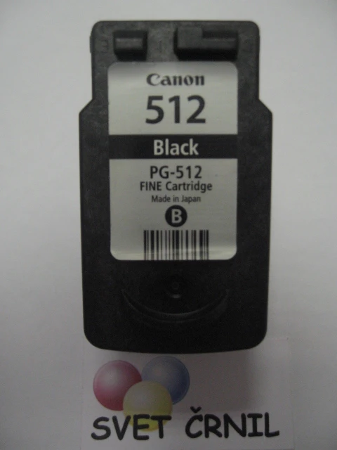 Obnovljena kartuša Canon PG-512 Black (BS2969B001AA), BS2969B001AA,Canon PG-510 black refill bulk ink,CANON 510,510
