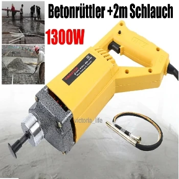 betonski vibrator, 1300W, O 35mm, 2m, ročni električni vibrator, električna vibracijska igla, fleksibilna gred, domača uporaba, gradbeništvo, betoniranje, popust, kupon, ergonomska oblika, močan motor, zračni mehurčki, trdnost konstrukcije