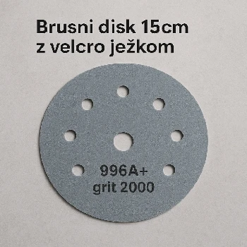 brusni disk 15cm, grit 2000, 996A , superfino brušenje, poliranje, lakiranje, ceneje, ugodno, lokalno, prihranek, ljubljana