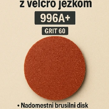 brusni disk 15cm, ježek brusilni disk, 996A , grit 60, ceneje, ugodno, prihranek, lokalno, ljubljana, brusilka disk
