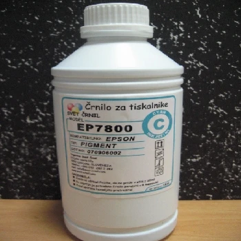 Črnilo za Epson EP7800 Cyan pigmentno 1100mL, ep7800 cyan,pro 9600,epson pro 9600,epson k3 črnila, ugodno črnilo epson, pigmentno črnilo ljubljana, lokalno črnilo epson, prihranek pri tiskanju, kvalitetno črnilo epson, vodoodporno črnilo, UV odporno črnilo