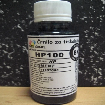 Črnilo HP100 Black ki se ne zasuši za HP 302 304 651 50mL, canon kartuse,canon kartuše, refill,polnjene kartuše,blazinica za žig,hp kartuše,polnjenje ljubljana, lastna proizvodnja, slovenija,ink,obnova,recikliranje,ekologija