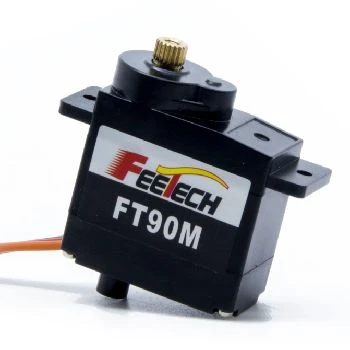 FeeTech FT90M, mini servo motor, kovinski zobniki servo, servo za avtomatizacijo, servo motor ceneje, ugodno servo, prihranek avtomatizacija, lokalno ljubljana, servo za robotke
