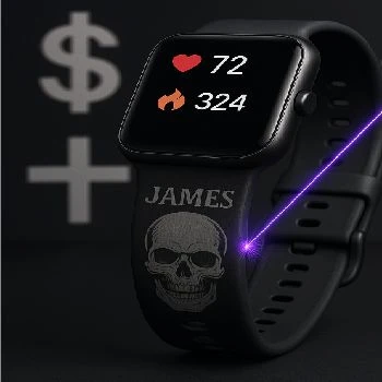 graviranje pametnih ur, personalizacija paščkov, gravura silikon TPU, UV laser Ljubljana, ceneje, ugodno, prihranek, lokalno