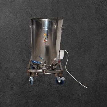 inox voziček za homogenizator, homogenizator Logar 100L, voziček za med, ceneje, ugodno, prihranek, lokalno, Ljubljana, varno premikanje homogenizatorjev