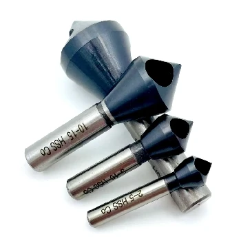 Countersink Drill Bit, HSSCO M35, Cobalt, Deburring, 90 Degree Chamfer, TiALN Coating, High-Speed Steel, Industrial Grade, CNC Grinding, Chip Removal, Precision Drilling, Dry Cutting, Metalworking Tools