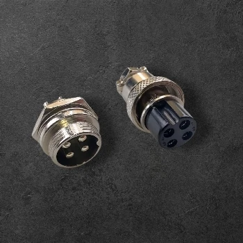 konektor GX16, 4-pinski konektor, inox ohišje, IP45 zaščita, elektro vodniki, ceneje, ugodno, prihranek, lokalno, Ljubljana, GX16 dimenzije, nerjaveče jeklo, trajnostni konektorji, industrijski konektorji, električni konektorji.