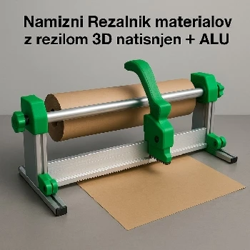 namizni rezalnik materialov, ceneje, ugodno, prihranek, lokalno, ljubljana, orodno jeklo, 3D tisk, alu okvir, zavijanje paketov, rezanje folij, DTF