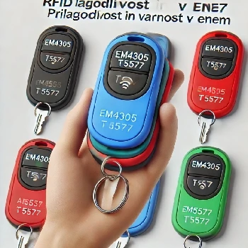 RFID obesek, EM4305, T5577, nadzor dostopa, evidenca prisotnosti, varnostna rešitev