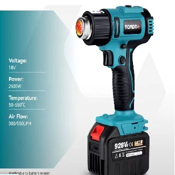 pištola na vroč zrak, akumulatorska pištola, makita kompatibilna, brezžično orodje, ceneje, ugodno, prihranek, lokalno, ljubljana, yofidra, 18v heat gun, cordless hot air gun