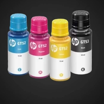CMYK,CYAN;MAGENTA,YELLOW,BLACK,pigment,dye,ceneje, ugodno, prihranek, lokalno, ljubljana, polnjenje, refill črnilo, HP GT52, HP GT53, XXL 110mL, brez siloksanov, podaljšanje življenjske dobe, tiskalni modeli, Svet črnil