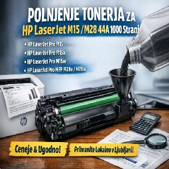 CF244a,polnjenje tonerja 44A, HP LaserJet M15 toner, HP LaserJet M28 toner, obnova tonerja 1000 strani, ceneje tiskanje, ugodno polnjenje tonerja, prihranek na stran, lokalno Ljubljana, HP M15a M15w M28a M28w