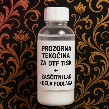 ceneje, ugodno, prihranek, lokalno, ljubljana, DTF, zaščitni lak, prozorna tekočina, bela podlaga