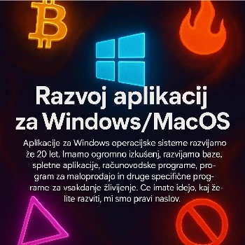 razvoj aplikacij za Windows, razvoj za MacOS, ceneje, ugodno, prihranek, lokalno, Ljubljana, programi po meri, aplikacije za mala podjetja, hitra programska rešitev