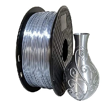 Srebrni PET-G filament na velikem kolutu 2,4kg 1,75mm, drat