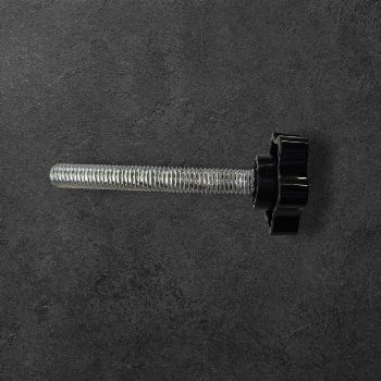 zvezdasti ročaj m10 x 80mm črn, zvezdasti ročaj m10, navojna palica m10 ročaj, zatezni element strojegradnja, prilagajanje distance, orodjarstvo diy, ugodno lokalno ljubljana, prihranek pri strojegradnji