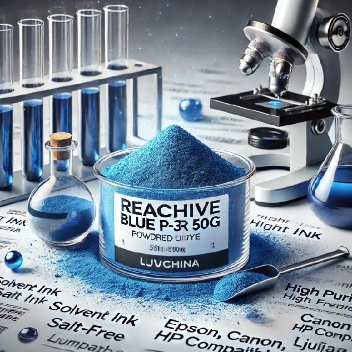 Barvilo v prahu Reactive Blue P-3R 50g, sionalna kvaliteta, ceneje, ugodno, prihranek, lokalno, Ljubljana, razvoj črnil, izdelava črnil, industrijska barvila, profesionalna uporaba, visokokakovostno črnilo, tiskalniško črnilo, kompatibilna črnila, filtracija črnila, solvent ink