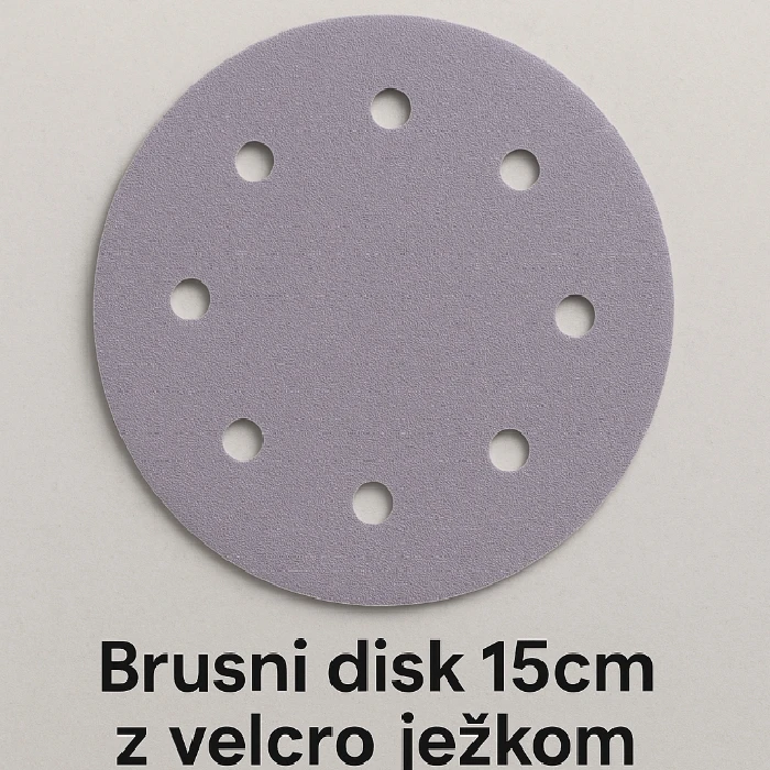 Brusni disk 15cm z velcro ježkom 996A  grit 320, brusni disk 15cm, grit 320, 996A , velcro ježek, ceneje, ugodno, prihranek, lokalno, ljubljana, medslojno brušenje