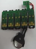 Čipi z reset gumbom in baterijo za CISS sistem za Epson S22/SX125/SX130/BX305/SX420/SX425 T1281(2x)-284, T1281,T1282,T1283,T1284