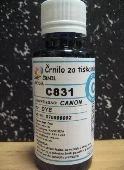 Črnilo za Canon C831 Cyan 100ml, c831c