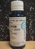 Črnilo za Epson E058 Cyan 100mL, e058c 