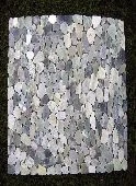 Naravni kamen RF apple green flat mosaic doormat 50cmx70cm, rf white mosaic tile flat