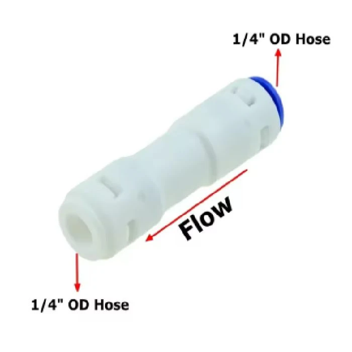 Nepovratni ventil hitra spojka 1/4 za 6mm cev, nepovratni ventil hitra spojka 1/4 za 6mm cev, nepovratni ventil za vodo, ventil za sokove in sirupe, hitra spojka 6mm, reverzna osmoza ventil, ceneje ugodno prihranek lokalno Ljubljana