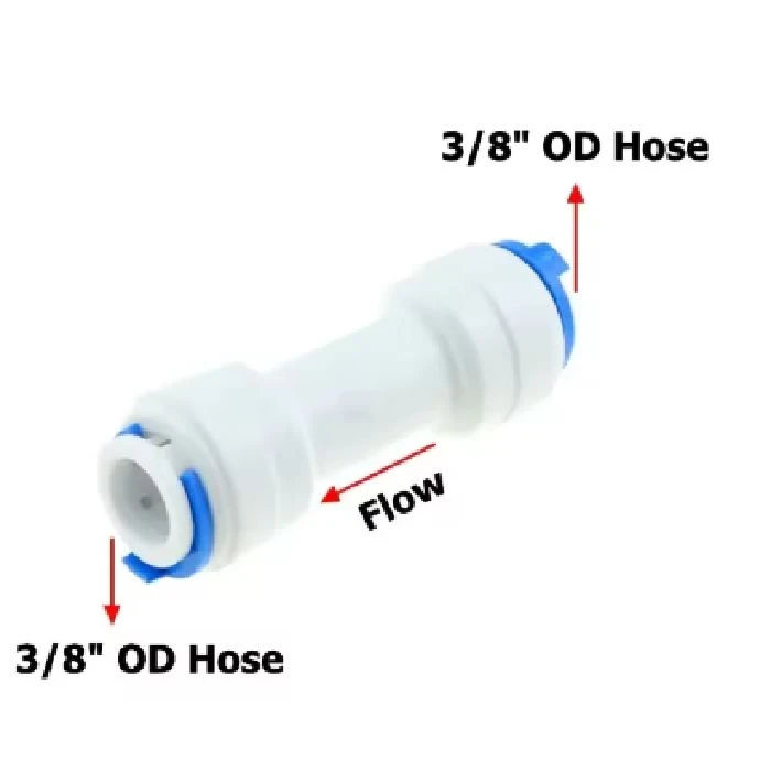 Nepovratni ventil hitra spojka 3/8 za 10mm cev, nepovratni ventil hitra spojka 3/8 za 10mm cev, nepovratni ventil za vodo, ventil za sokove in sirupe, hitra spojka 10mm, reverzna osmoza ventil, ceneje ugodno prihranek lokalno Ljubljana