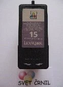 Obnovljena črna kaseta Lexmark 15 za 500 strani, lexmark 14