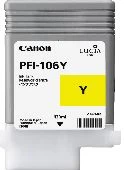 Obnovljena kaseta za Canon PFI-106 Yellow 130mL Dye črnilo, pfi-105,pfi-106 Y