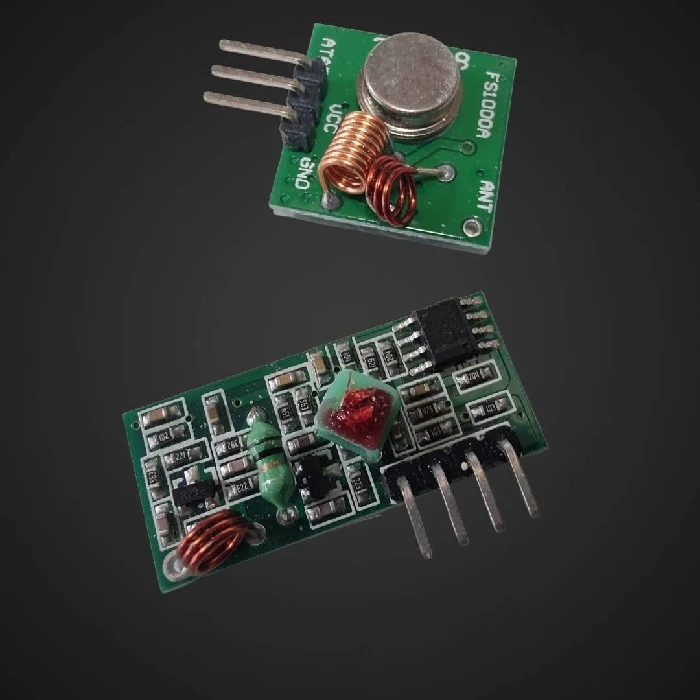 Radijski sprejemnik in oddajnik 433MHz za Arduino, TZT,elektronika,pametnahiša,RF,radijo,oddajnik,sprejemnik,radioamaterji,codepen,dB,antena,40mW,ojačaj,brezžično,diy,naredisam