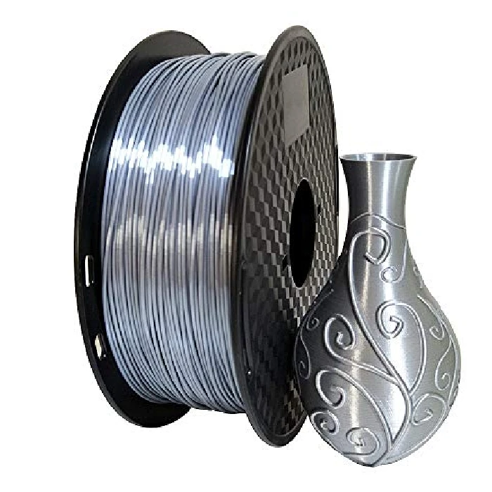 Srebrni PET-G filament na velikem kolutu 2,4kg 1,75mm, drat