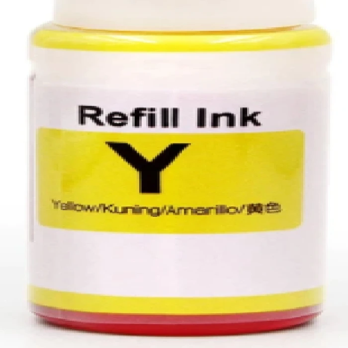 Univerzalno črnilo YE za Refill Station 2022 110mL Yellow, univerzalno črnilo,non dry ink,polnjenje kartuš, ljubljana,refil, obnova,toner,kartuša,polnjenje,recikliranje