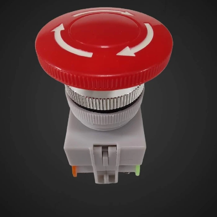 Varnostno stikalo EMERGENCY STOP gobica 230V 16A, varnostno,stikalo,emergency,stop,switch,strojegradnja,varstvo pri delu,varovanje,servis,zamenjava,diy,naredisam,proizvodnja,pakiranje