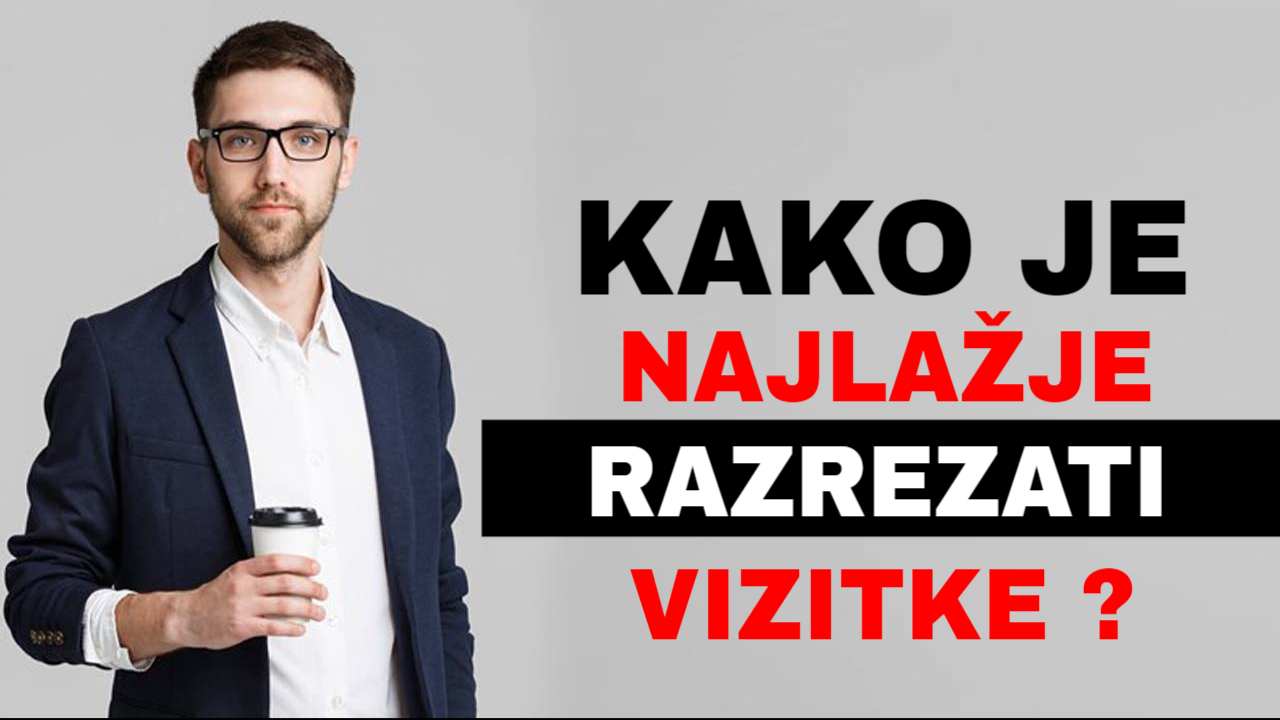 Kako hitro in učinkovito razrežeš vizitke, da vse izgledajo enako?