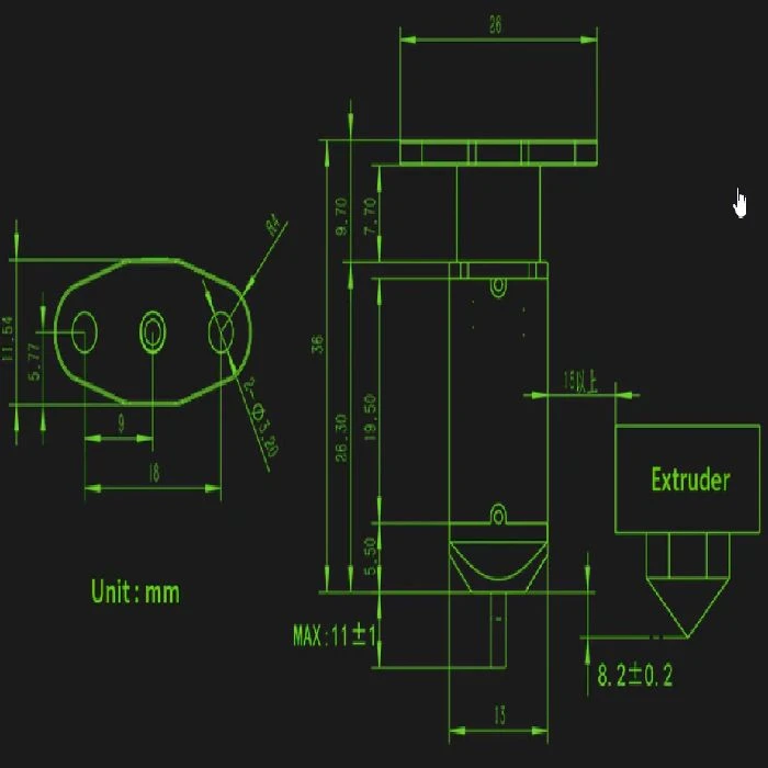 3D Touch senzor za poravnavo podlage za 3D tiskalnike, BL touch,leveling sensor, DIY