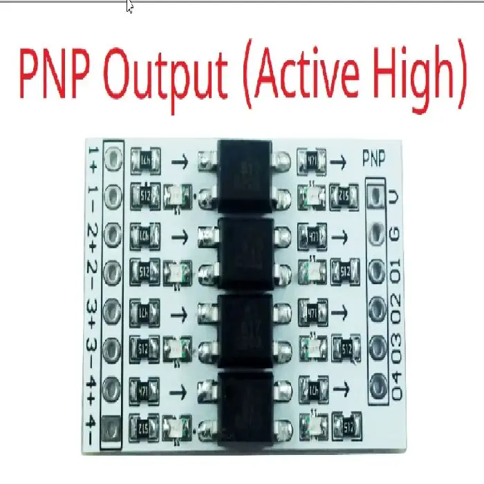 4-kanalni GPIO pretvornik logičnih nivojev 3.3V/5V/12V/24V, 4-kanalni GPIO pretvornik, logični pretvornik 3.3V 5V 12V 24V, optična izolacija GPIO, ceneje industrijska elektronika, ugodno GPIO modul, prihranek elektronika, lokalno Ljubljana