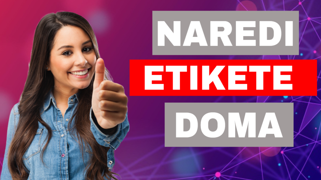 Kako lahko sam doma natisnem etikete?