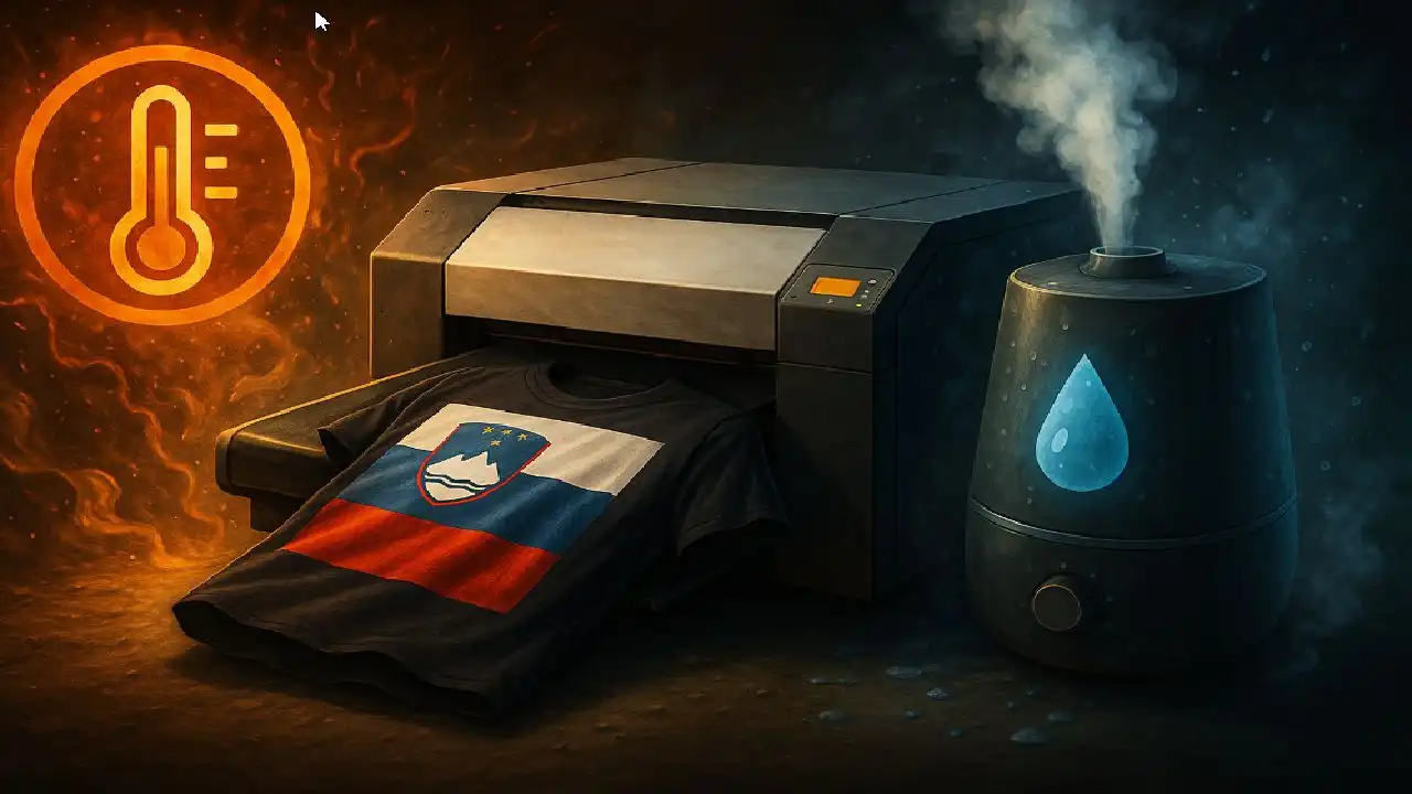 Ali je za DTF tiskalnike pomembna temperatura prostora in zračna vlaga ?