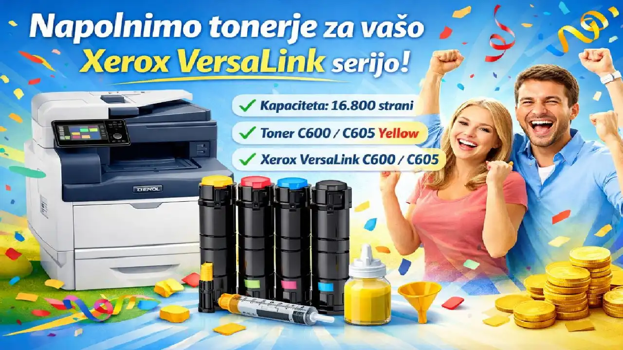 Ali lahko napolnite tonerje za Xerox VersaLink tiskalnike ?