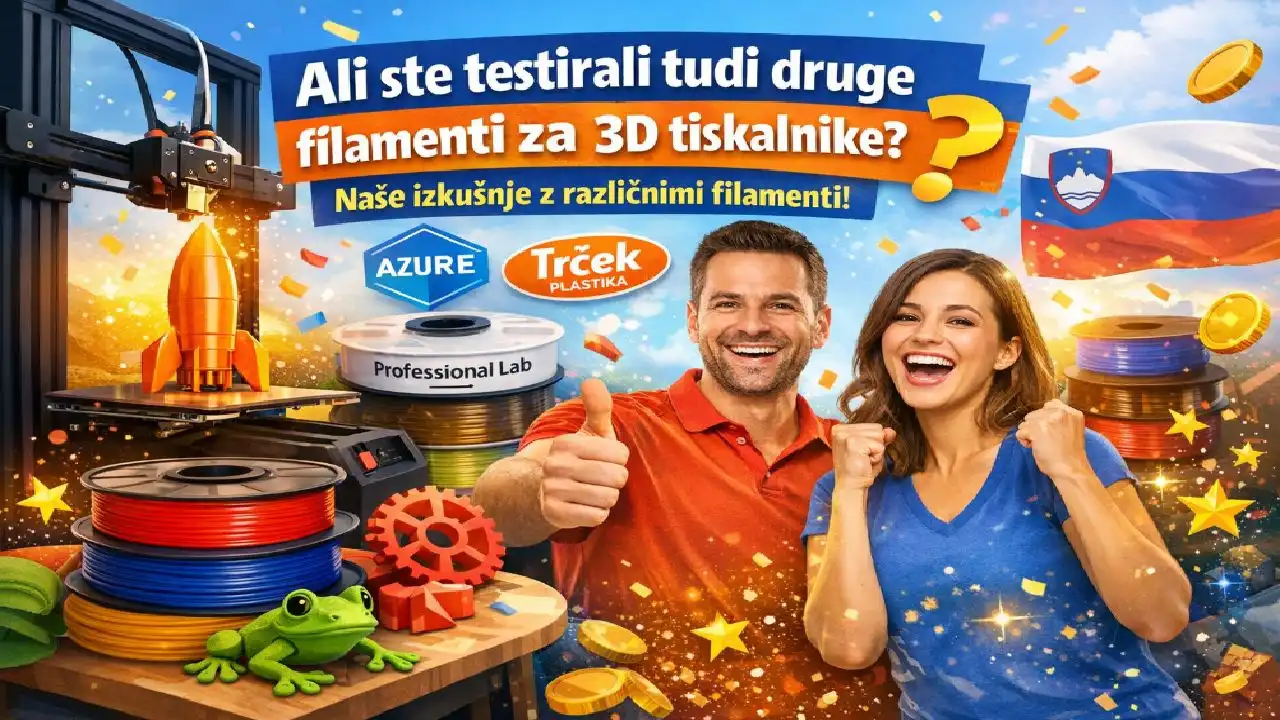 Ali ste testirali tudi druge filamente za 3D tiskalnike ?