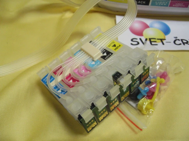CISS sistem za Epson R265/R285/RX640/P50/PX800 in druge, t0801,t0802,t0803,t0804