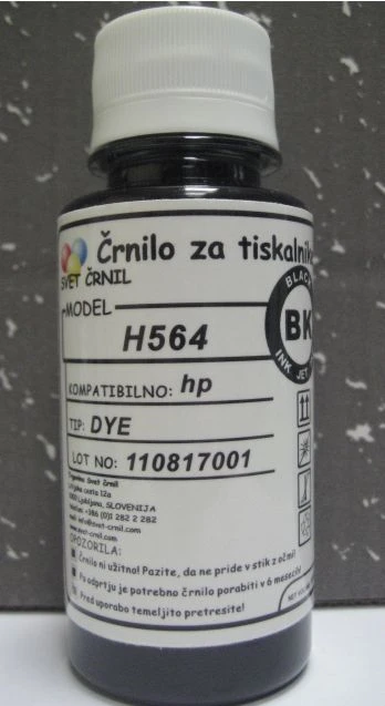 Črnilo za HP H564 Black 100mL za kartuše HP 364, HP 920, hp 364, hp 920,h940c