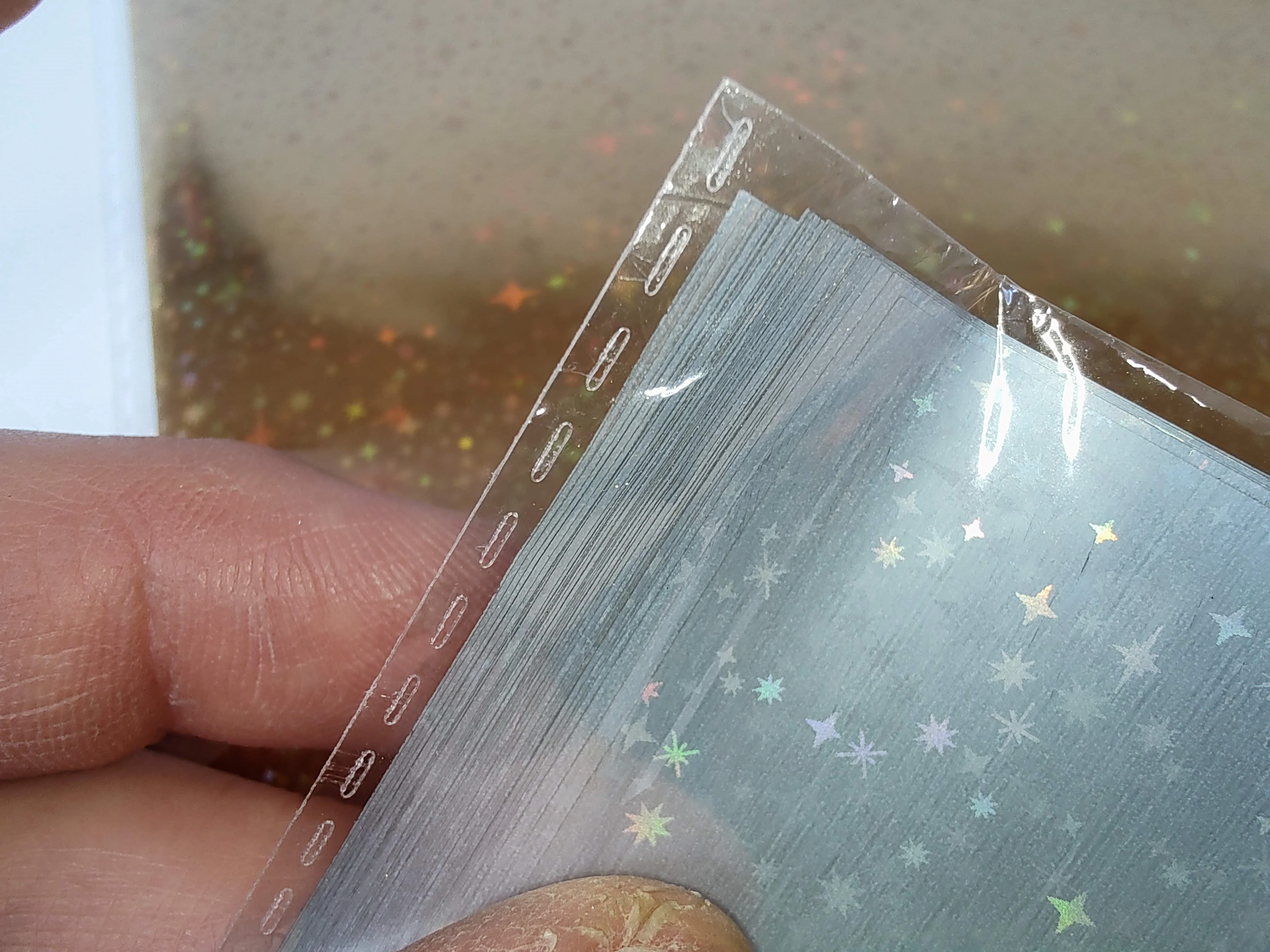 Folija za hologramski zlat zvezdnato nebo metaliziran digitalni tisk  50pol A4, transfer,zlata folija,zlatotisk,vizitke
