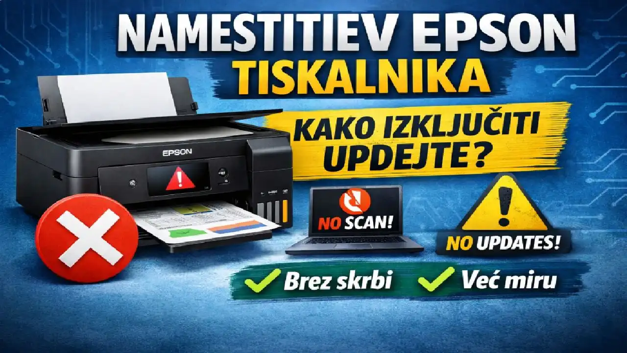Kaj morate paziti pri namestitvi novega tiskalnika Epson