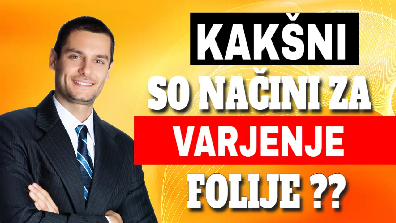 Kateri so načini da zavarimo folijo ?