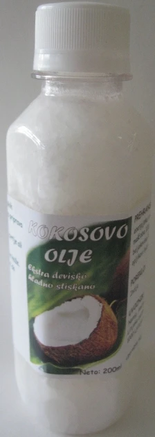Kokosovo olje ekstra deviško 200g hladno stiskano z bio poreklom, virgin coco oil,kokosovo olje,bio,eko