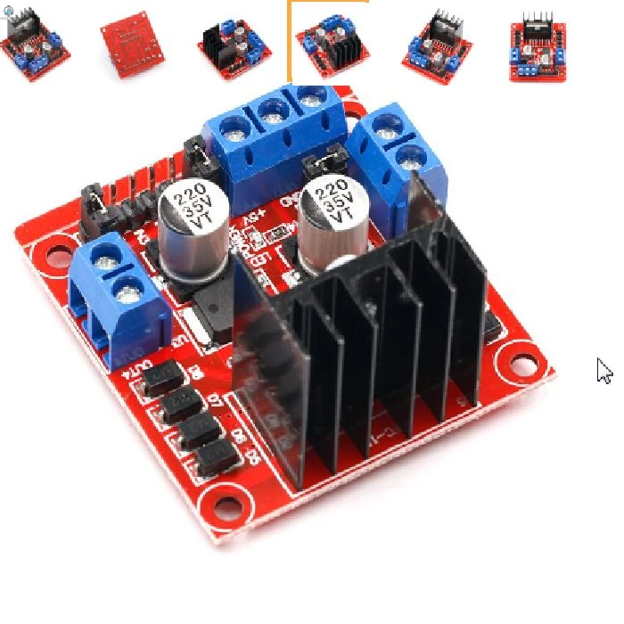 L298N modul za krmiljenje DC motorjev do 2A za Arduino, H most