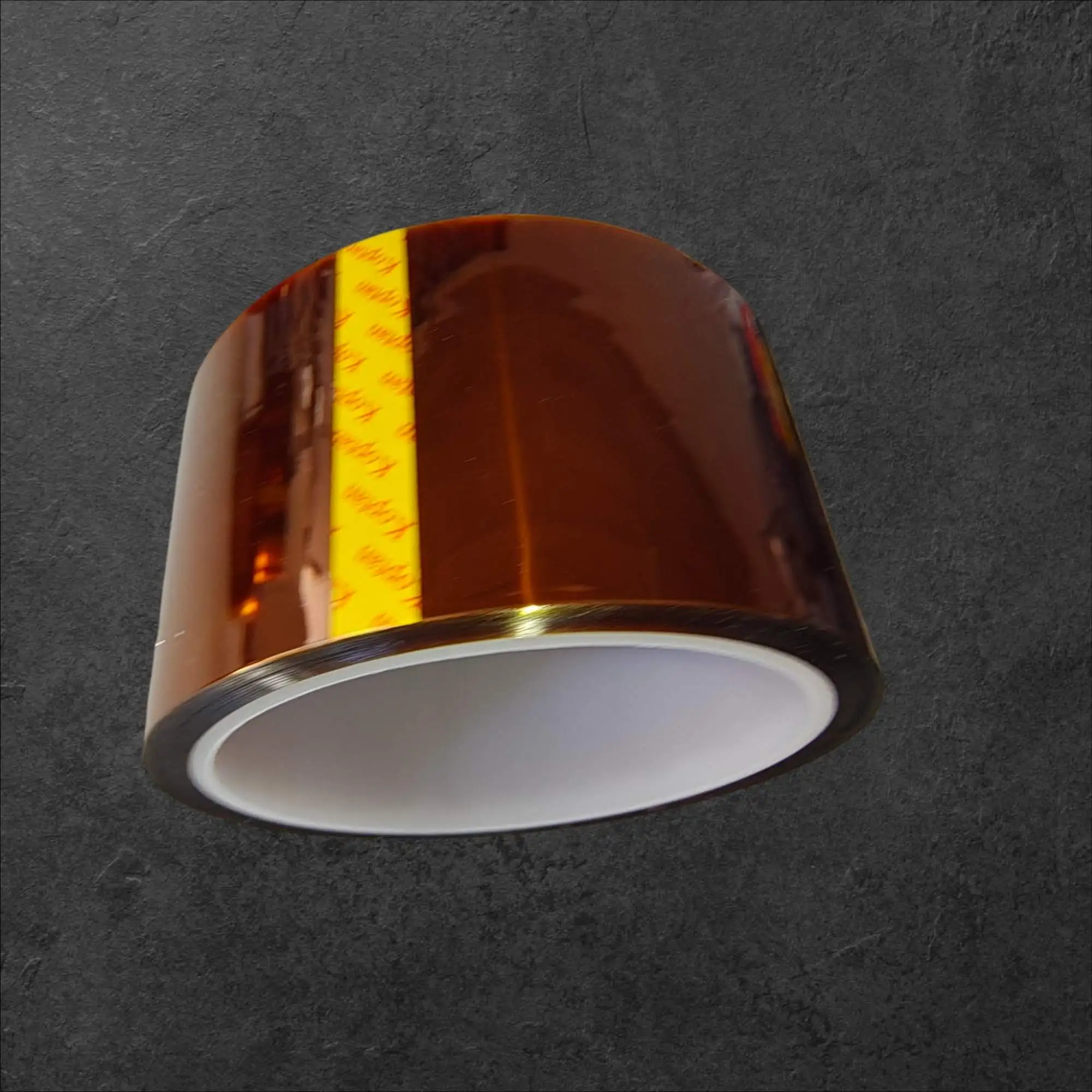 Lepilni trak odporen na temperaturo dolžina 33m 50mm širina, lepilni trak odporen na temperaturo, Kapton trak 33m x 50mm, ceneje, ugodno, prihranek, lokalno, Ljubljana, popravilo elektronike, 3D tiskanje, izolacija transformatorjev