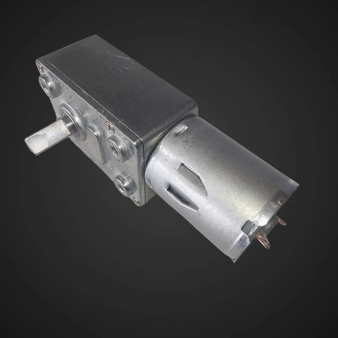 Motor s polžem 12V DC 20RPM 40kg navora zaklepanje pogona, ceneje, ugodno, prihranek, lokalno, Ljubljana, 12V DC motor, polžasti motor, navor 40kg, industrijska avtomatizacija, strojegradnja, Arduino, CNC motor, kovinski zobniki, samozaklepna gred
